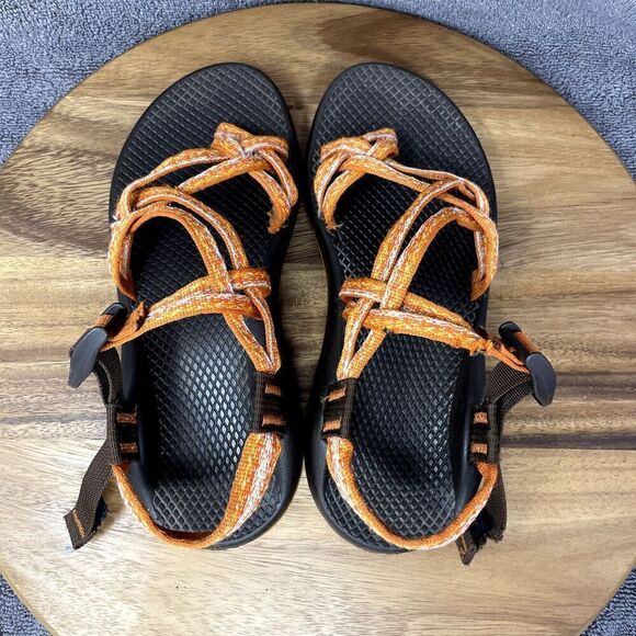 Chaco Womens ZX2 Sandals Classic Brown Orange Hiking Outdoor Toe Loop Women’s 7 - Picture 5 of 8